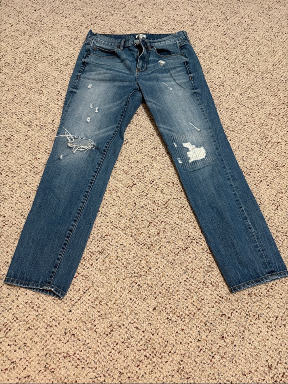 J. Crew Light Blue Distressed Jeans